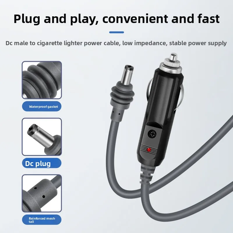 For Starlink Mini DC Power Cable Direct To Cigaretter 12V Adapter Power Cable For Starlink Mini Waterproof 1M/2M/3M/5M