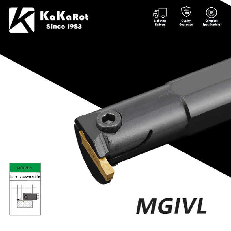 Narzędzie do rowkowania KaKarot MGIVR2016 MGIVR2520 MGIVR3125 MGMN Płytki węglikowe MGIVR/L Prosty chwyt Narzędzie do toczenia wewnętrznego Tokarka