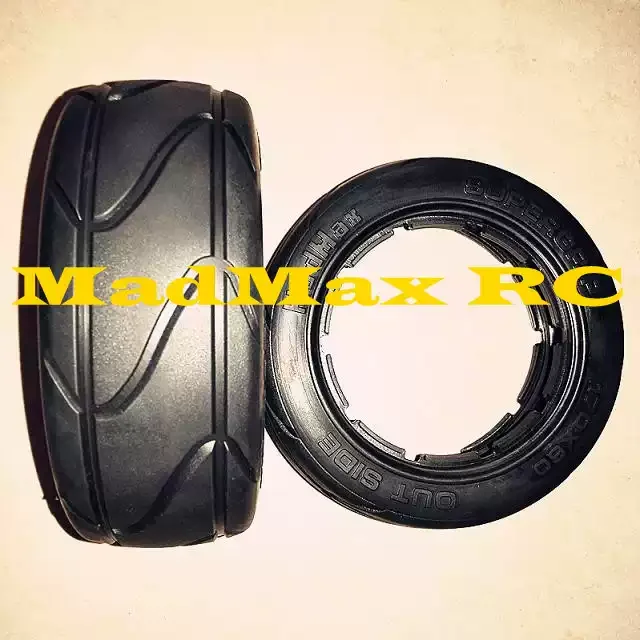 MADMAX Baja 5B Bald Front & Rear Tire Set
