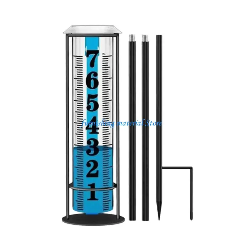 Y5GD Metal & Plastic Rain Gauges Corrosion Resistant Rain Meter Easy to Use for Easy Installation In Various Environment