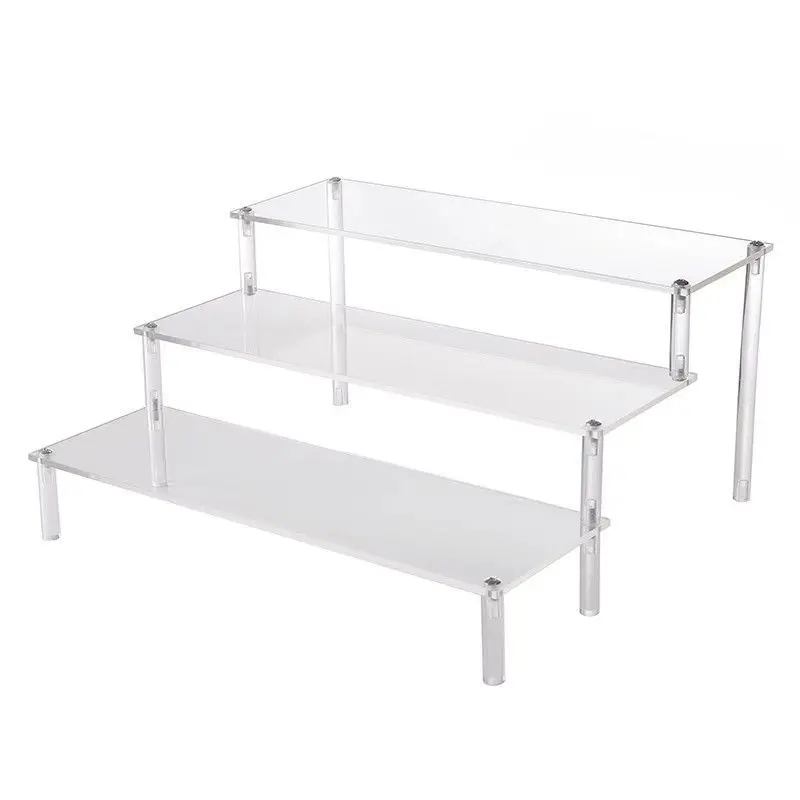 Acrylic Display Stand Ransparent Ladder Shelf Hand-made Figure Toy Animation Car Model Blind Box Perfume Storage Model Stand