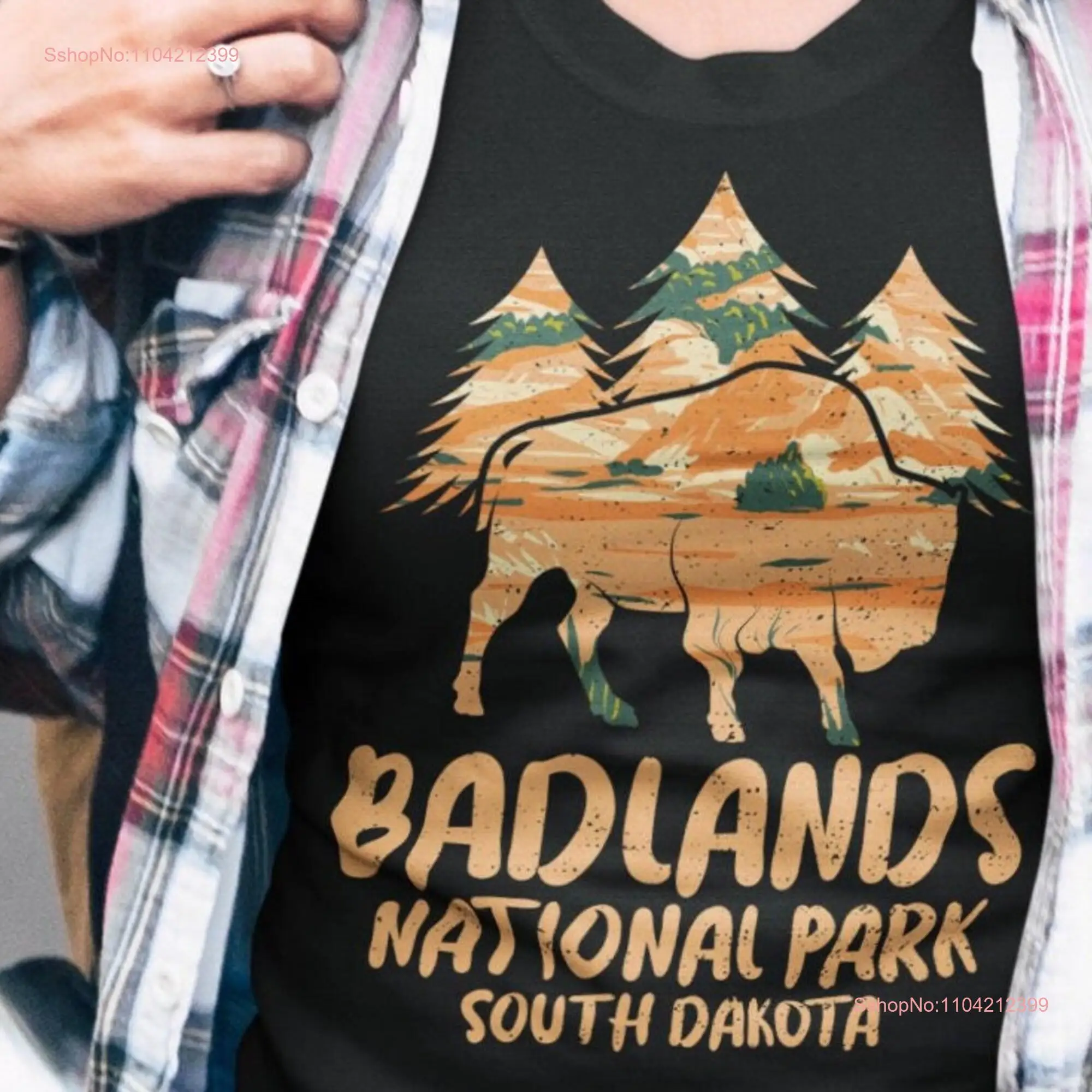 Badlands National Park T shirt South Dakota Camping and Hiking Top Vacation long or short sleeves