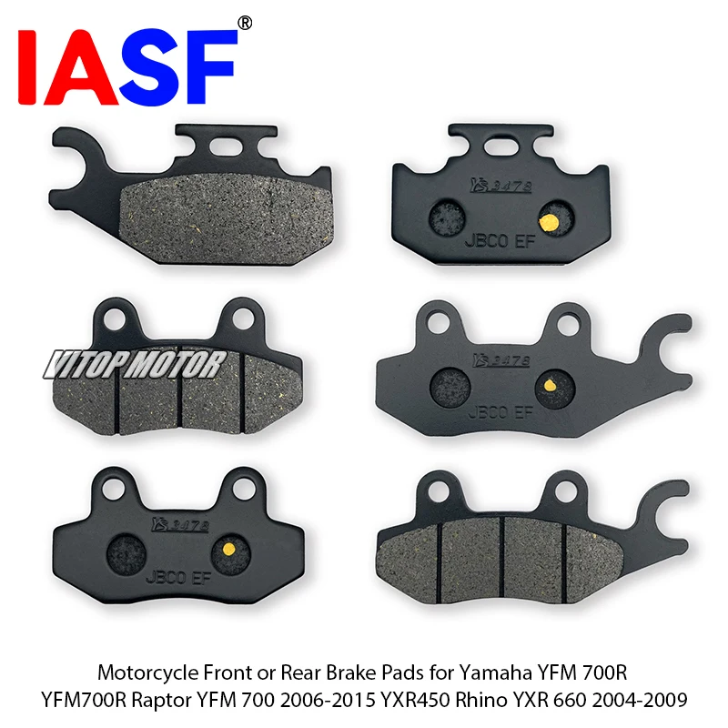 For Yamaha YXR 450 F RHINO 2004-2009 YXR45FA V RHINO 450 4WD 2006 Motorcycle Front Rear Brake Pads Disks