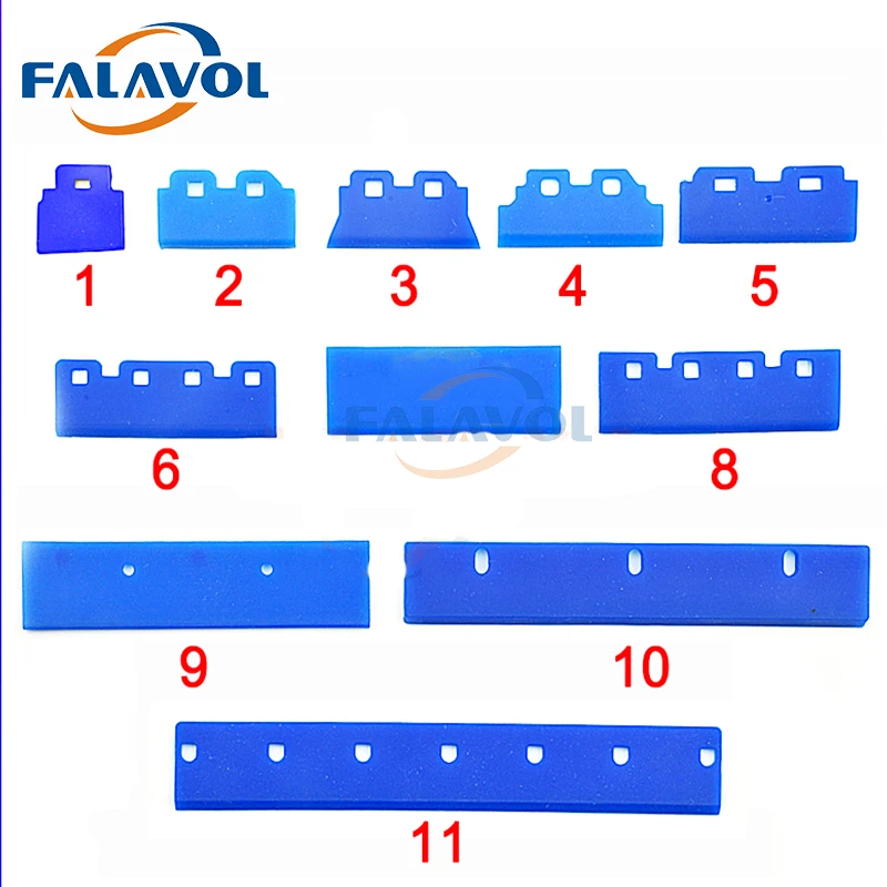 FALAVOL-limpiaparabrisas de impresora para Epson XP600, TX800, DX5, DX7, 4720, hoja de goma, Roland, Mutoh, Mimaki, 5 unidades por lote