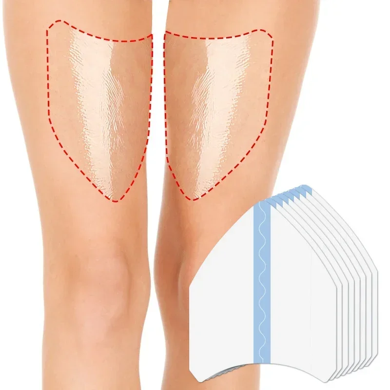 Invisible Thigh Tapes Unisex Disposable V Shaped Sweat Resistant Thigh Pads Care Anti-friction Protector Patches Body Patches