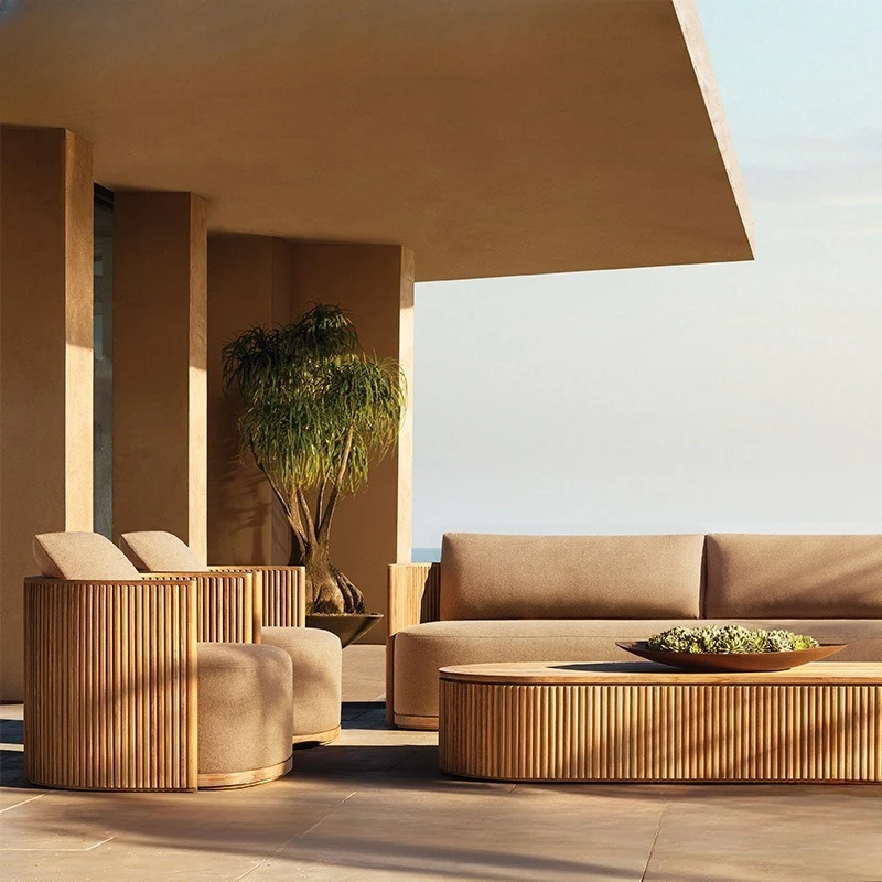 

Outdoor, teak, sofa, waterproof, sun protection, villa, courtyard, hotel, terrace, outdoor, sun
