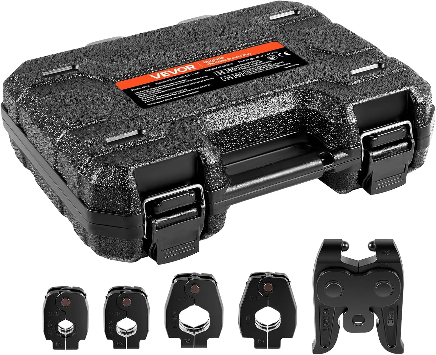 5PCS ProPress Pressing Kit for Standard Series Press Tools, 4PCS Press Rings (1/2