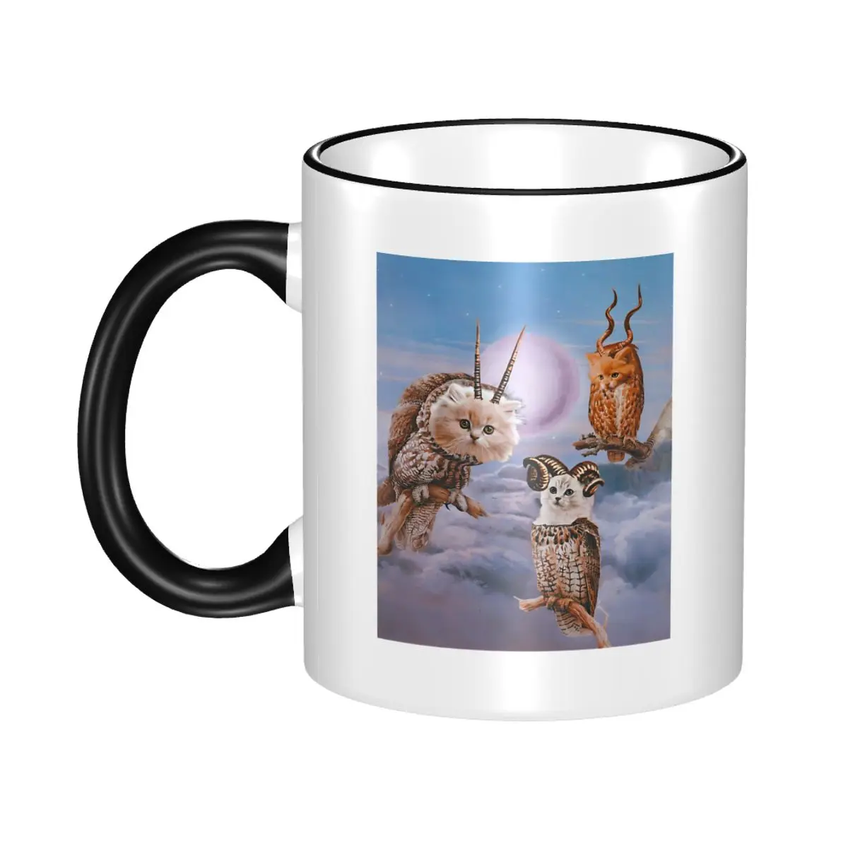 

Kawaii Funny Cat Owl Meme Meowl Coffee Cup Home Mugs