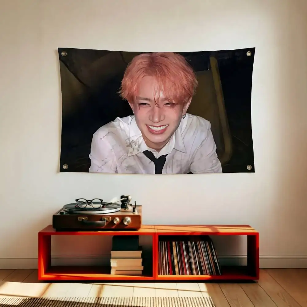 H-Heeseung L-Lee Vocal King-g Flags Wall Hanging Tapestry Outdoor Garage Room Decorative flag Background Blanket
