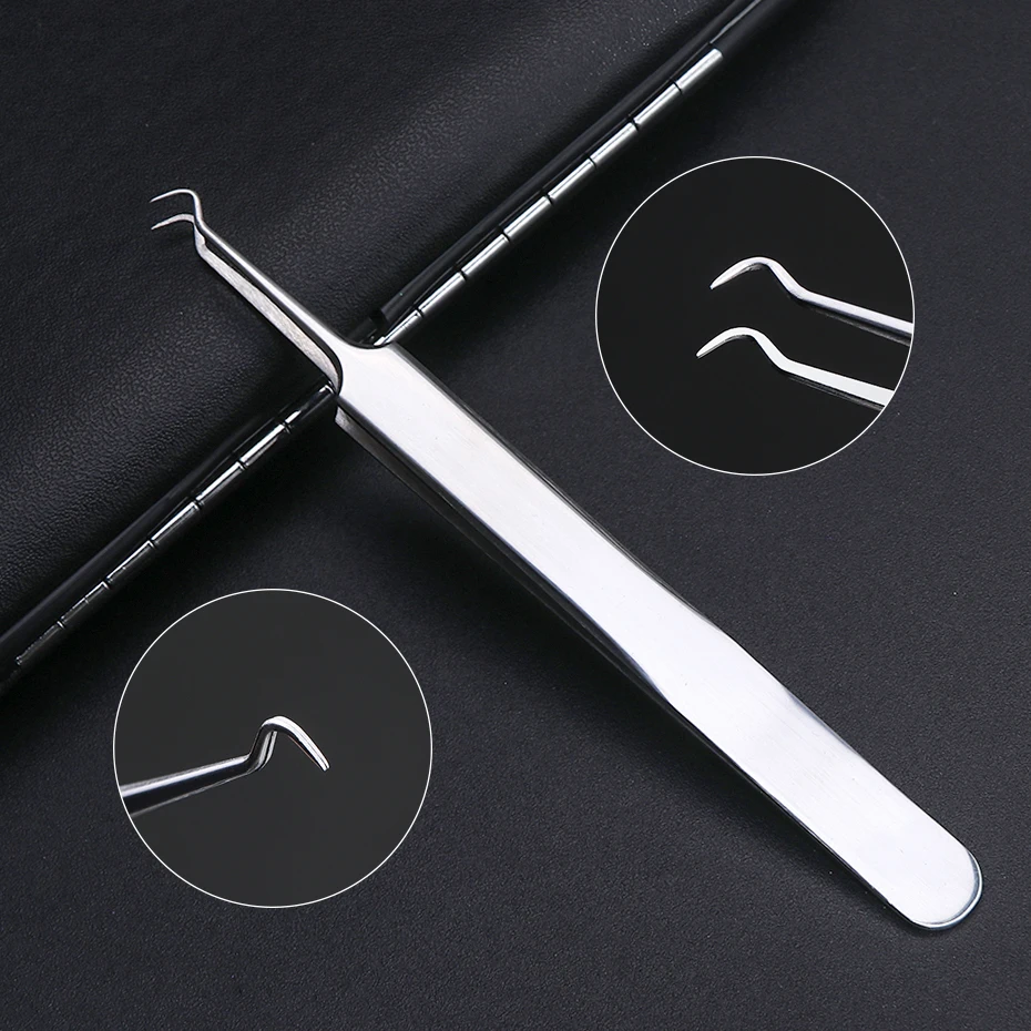 1 Set Acne Clipper Tweezer Pimple Blackhead Remover Needles Facial Skin Care Stainless Steel Cleaning Tool Beauty Kits LYMP01-04