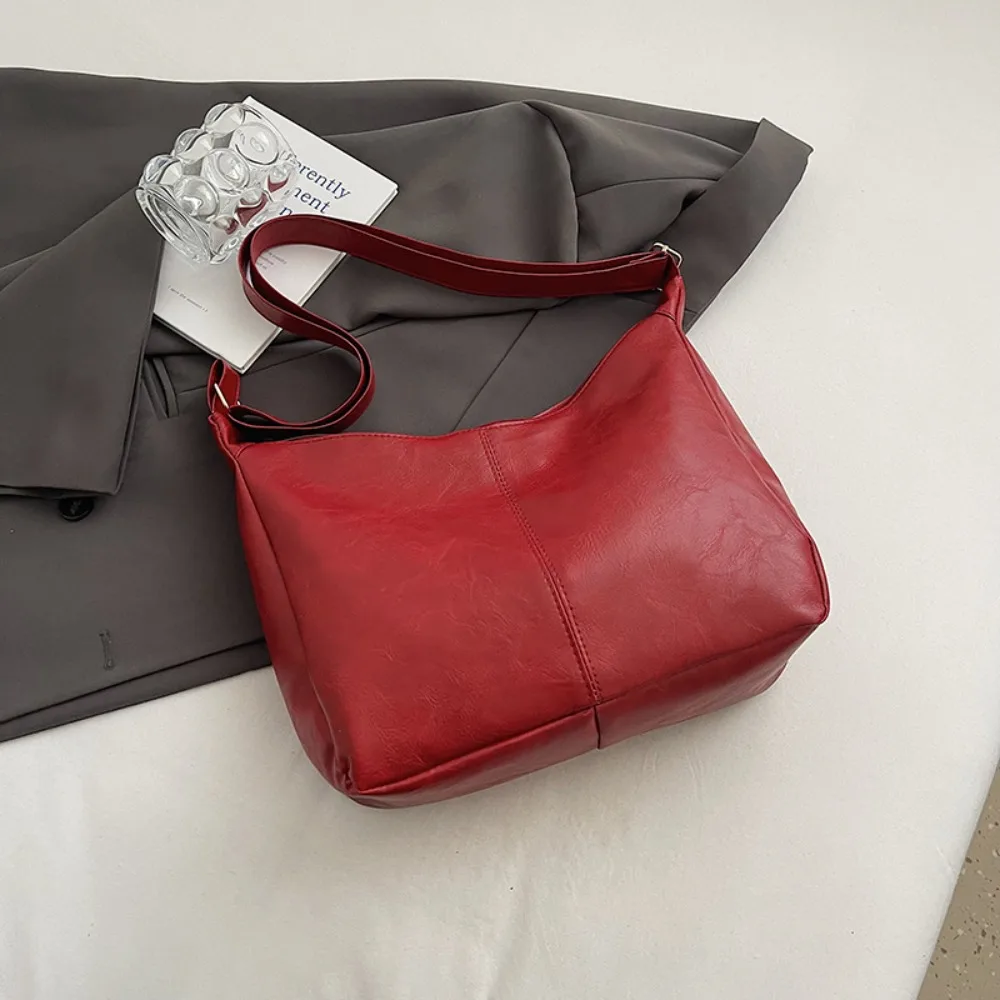 

New Designer Shoulder Bag Vintage Large Capacity Cross Body Bag PU Leather Casual Tote Bag for Lady/Girls