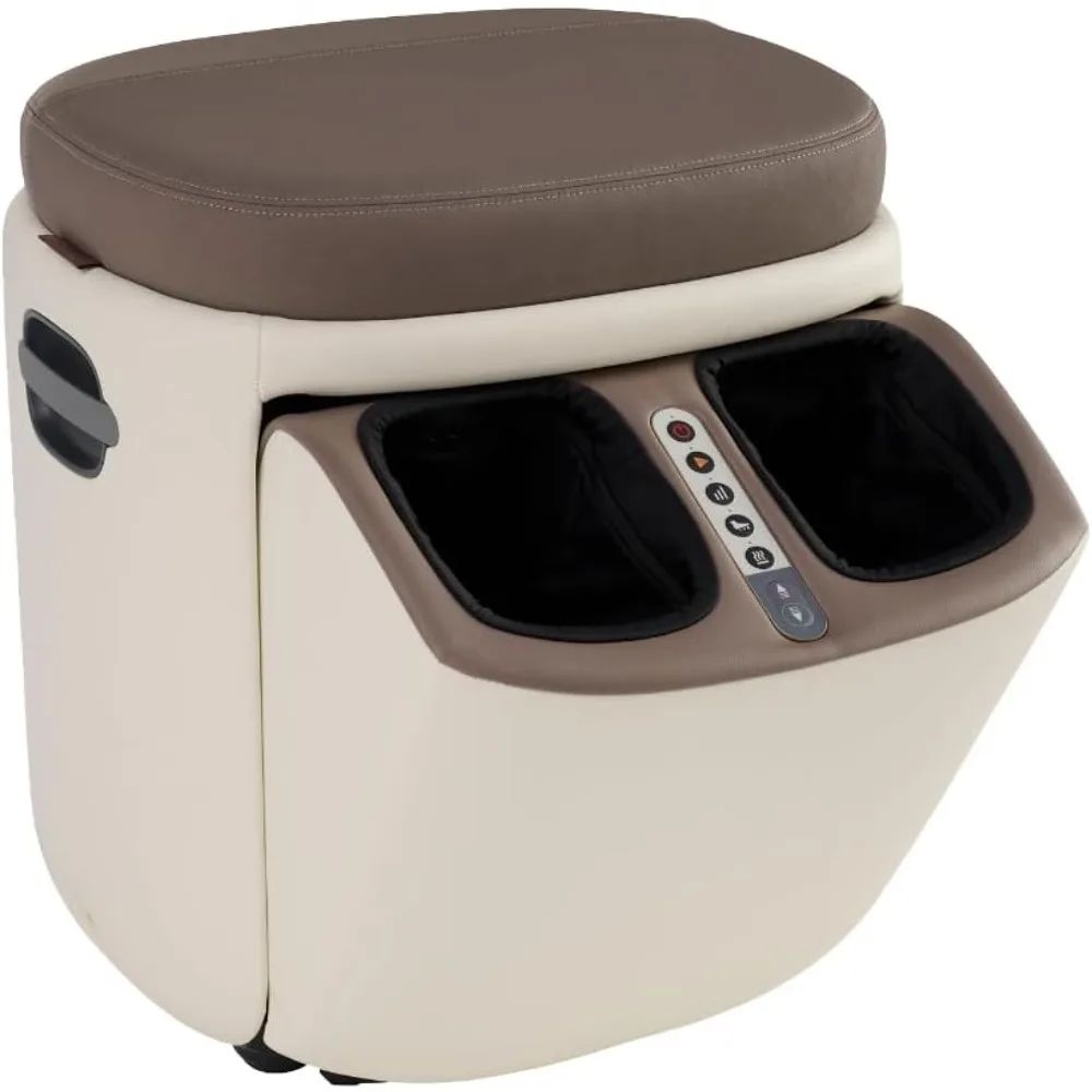 

1 блок массажера для ног икр с подогревом, 3 автоматические программы — регулируемая интенсивность, рефлексологическая технология — для подошвенного фасциита