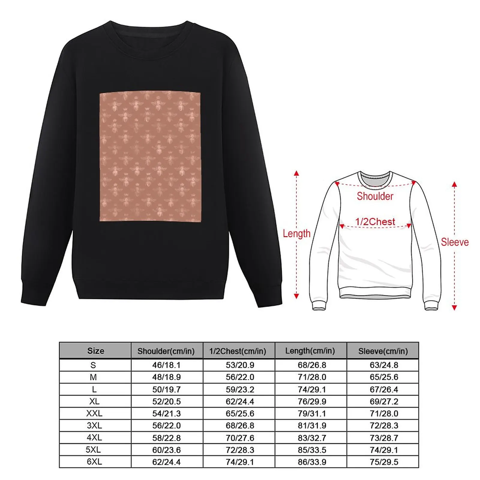 Rose Gold Queen Bees Pullover Hoodie men's sweat-shirt sweatshirt men