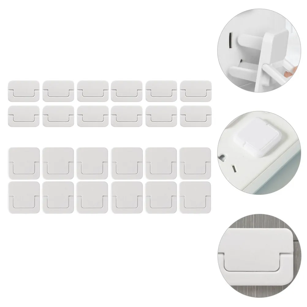 

24Pcs Safety Socket Covers Childproof Outlet Protector Baby Proofing Plug Plastic Electrical Security Lock Home Use