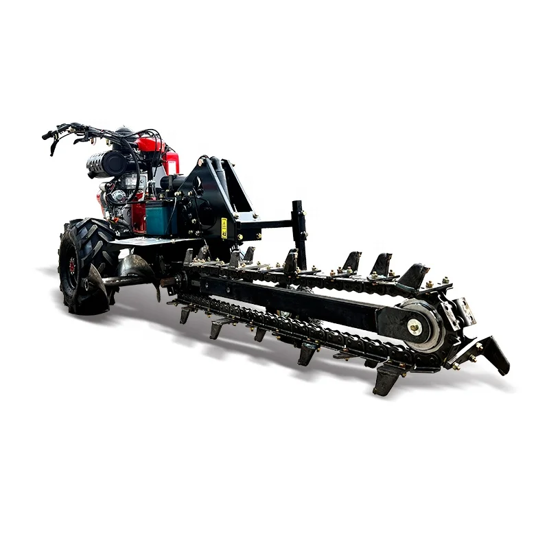 Walk Behind Farm Trencher Machine Digger For Efficient Trenching Operations