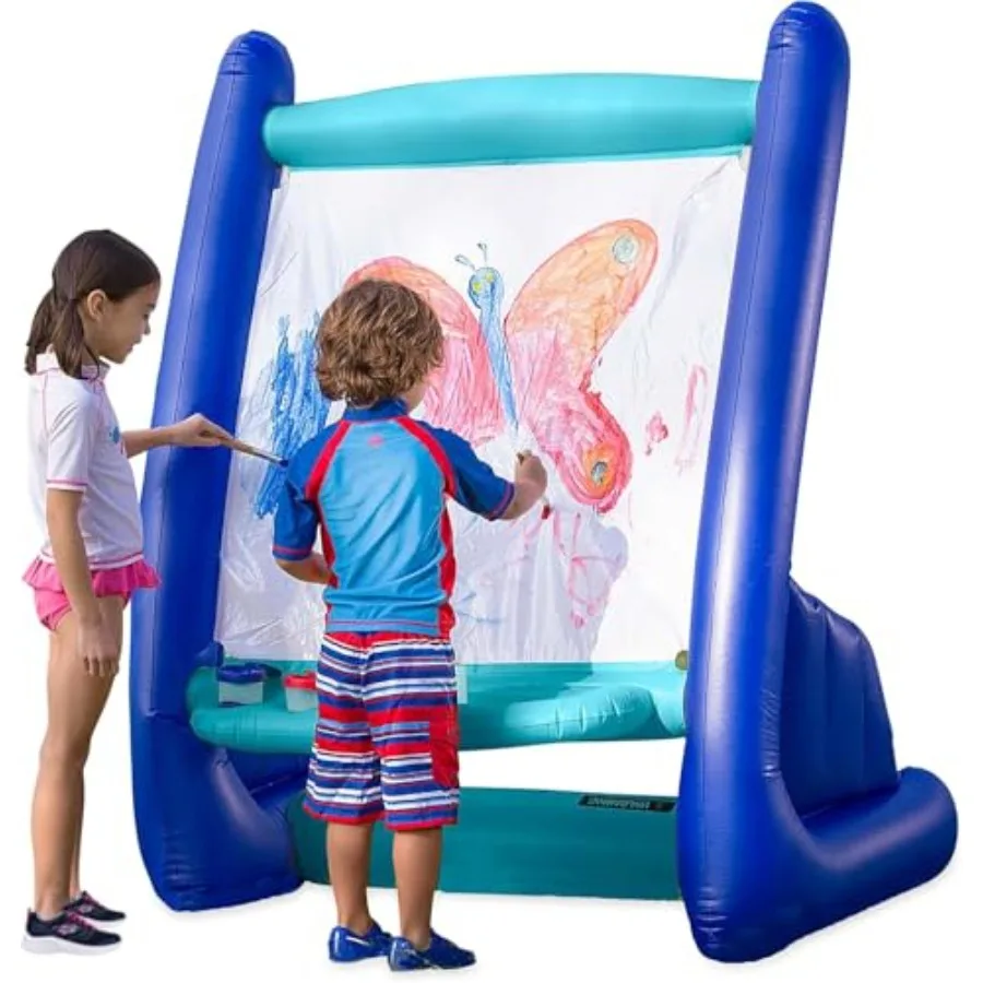 

Double-Sided Inflatable Art Easel Outdoor and Indoor Paint Station Creative Coloring Drawing and Painting Art Easel for and Tod