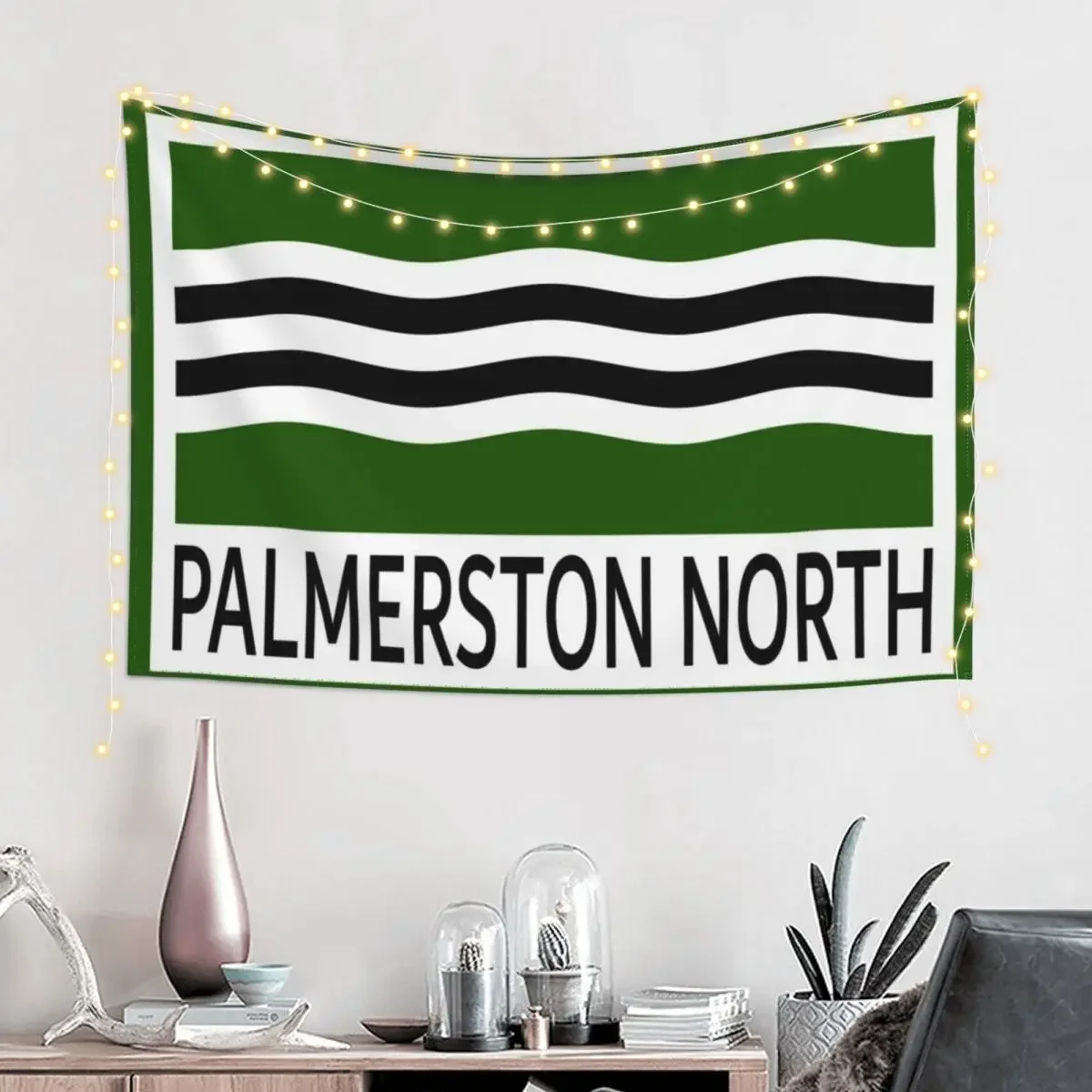 Palmerston North Flag and Name Tapestry Wall Decoration Bathroom Decor Decorations For Room Tapestry