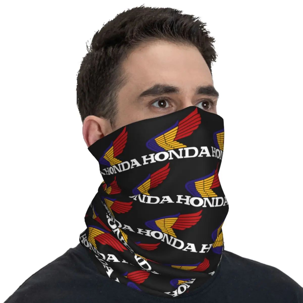 Hondas Racing Corporation Motorcycle Balaclava Riding Fishing Face Masks Man Retro UV  Cycling Mask Neck Warmer Scarf Bandana