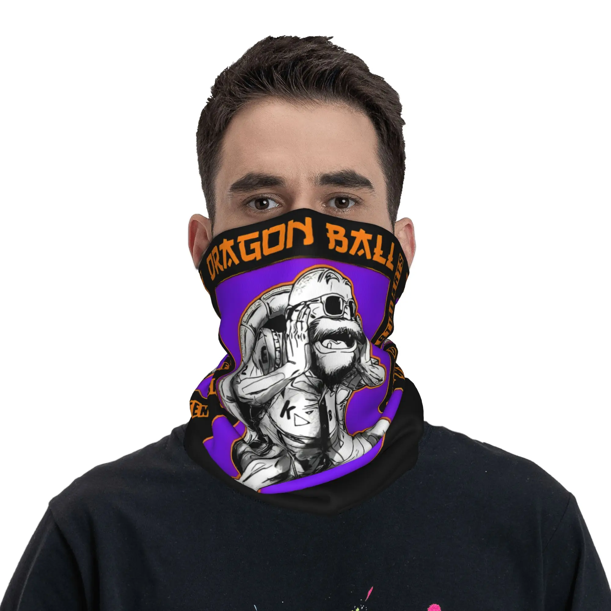D-Dragon-Ball-L Roshi DBZ DragonBall Wrap Scarf Accessories Neck Cover  Bandana Scarf Multifunctional Running Balaclava