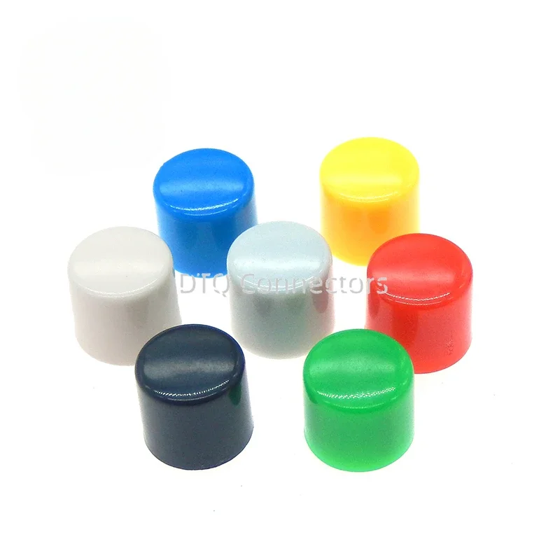 100pcs A111 Square Pole Tact Switch Plastic Micro Momentary Switch Button Caps Push Key Caps Size 6.7*6.5mm for 6*6*7.3MM Button