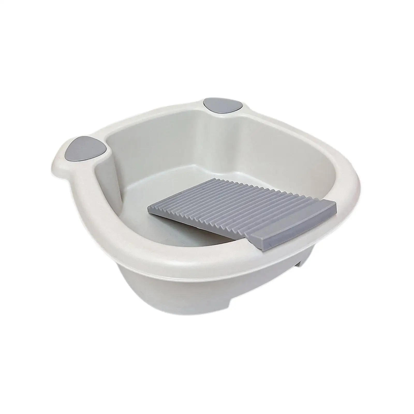 Washing Clothes Bucket Hand Wash Board Washboard Basin Wash Tub with Washboard for Hand Wash Clothes Underwear Blouses Home