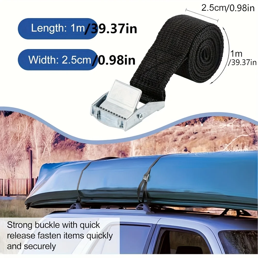 สายรัดแบบปลดเร็ว 5/10 เส้น ปรับระดับได้ ใช้สำหรับยึดและจัดการวัสดุ เหมาะสำหรับการขนส่งทางโลจิสติกส์