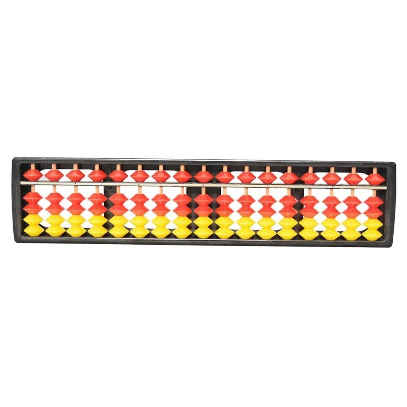 1Pcs Mathematics Beginners Caculating Toys 17 Digit Rods Standard Abacus Soroban Chinese Japanese Calculator Counting Tool