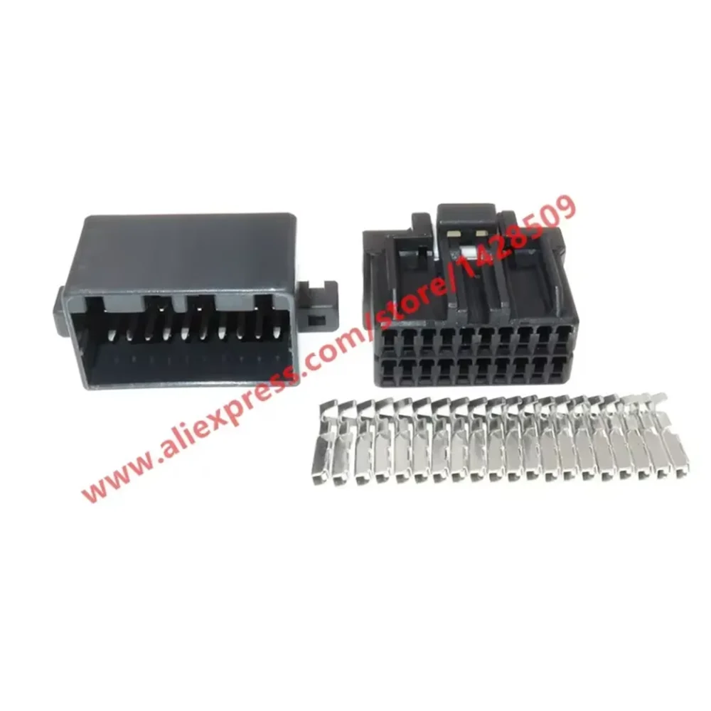 1 Set 20 Pin Automotive Female Male Connector PCB Socket For Auto Wire Harness 175967-2 175975-2