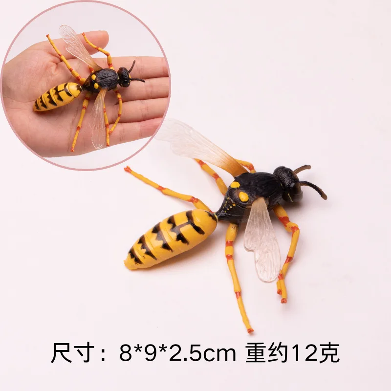 Simulatie Bij Wesp Hornet Wild Insect Dieren Model Actiefiguren Miniatuur