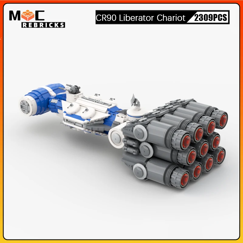 WW2 Military War Series CR90 Liberator Chariot Assembling Building Blocks Soldier Weapons Suit Model Children's Toys Gifts