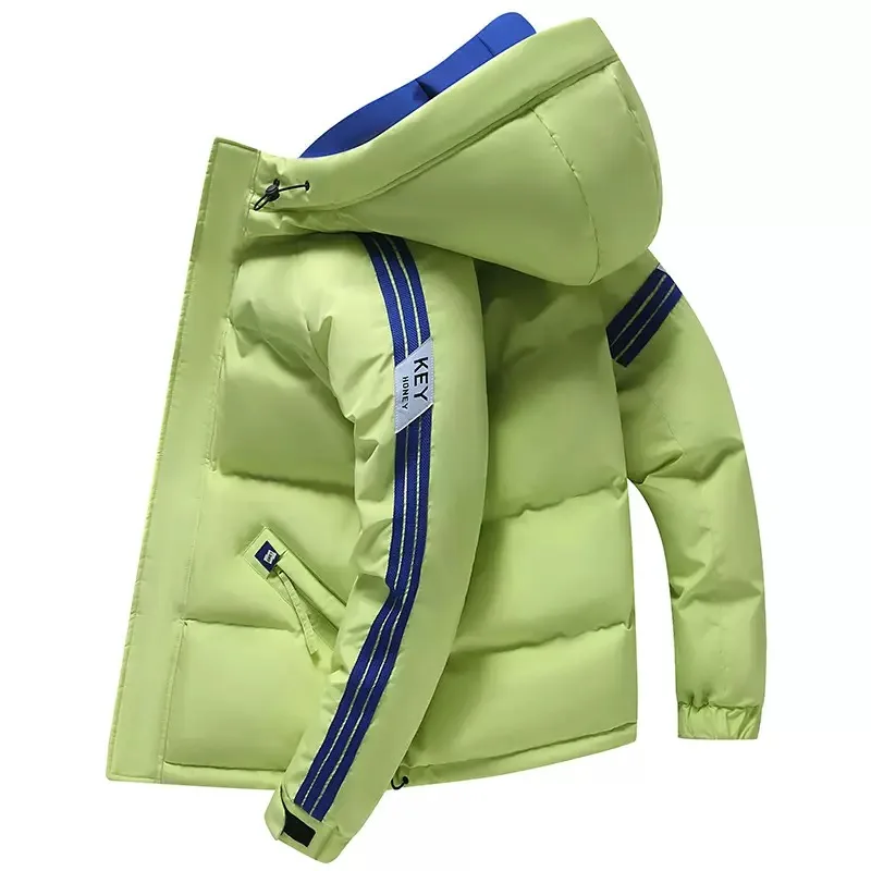

Autumn and Winter New Trend Outdoor Sports Thickened Warm Hooded Cotton-Padded Jacket Men's Loose Large Size High-Grade Coat