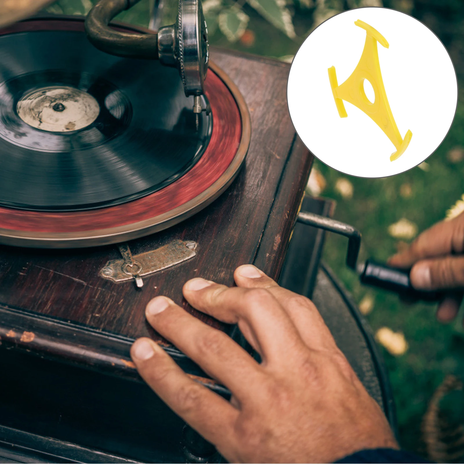 

Triangle Record Adapter Vinyl Center-hole Player Accessories Abs Plastic Replacement Parts