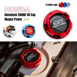 Aluminum ENGINE Oil Cap For Honda Accord SI Element ACURA INTEGRA S2000 PRELUDECRV PRELUDE Civic Fit car accessories Mugen Power