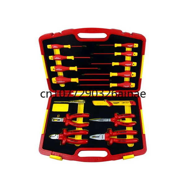 

99LB001 15PCS Pliers Screwdrivers 1000V Hand Insulated Vde Tools Set