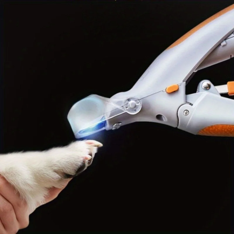 Pet Nail Clipper LED Light-emitting Magnifiable Dog Cat Special Nail Clipper Multi-function Nail Trimmer Pet Grooming Supplies