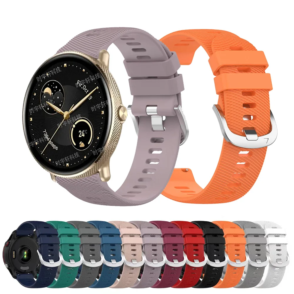 Bracelet Smartwatch en Silicone pour Zeblaze GTR 3 Pro, Bracelet, 20mm, 22mm, Banti3 Pro, GTS 3 Plus, Stratos 2, 3, Ares 3 Pro