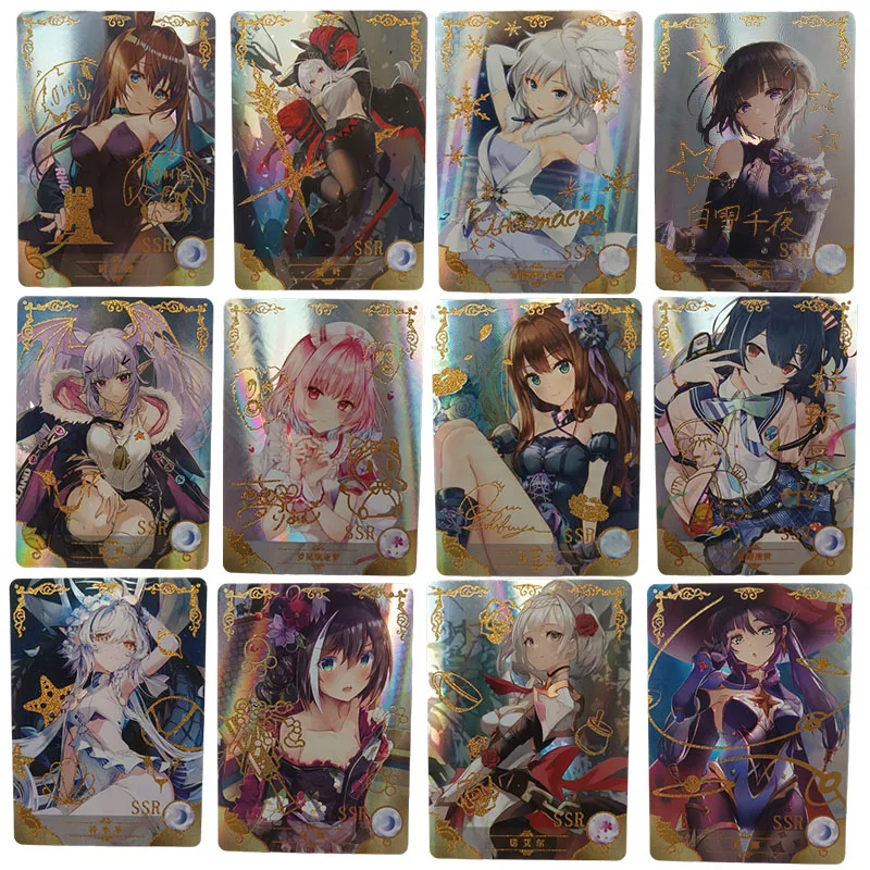 

Anime Goddess Story Yumemi Riamu Kikuchi Makoto Ssr Card Game Collection Rare Cards Children's Toys Surprise Birthday Gifts