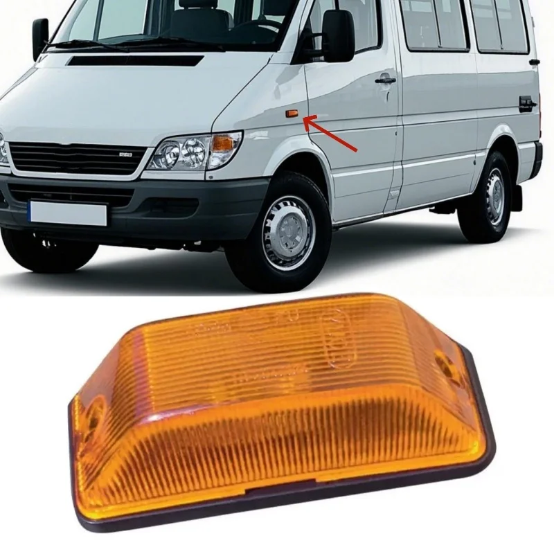 

2Pcs Car Indicator Side Repeater Lamp For Mercedes Benz Sprinter 1995-2006 0018204921 0018205021 Turn Signal Light