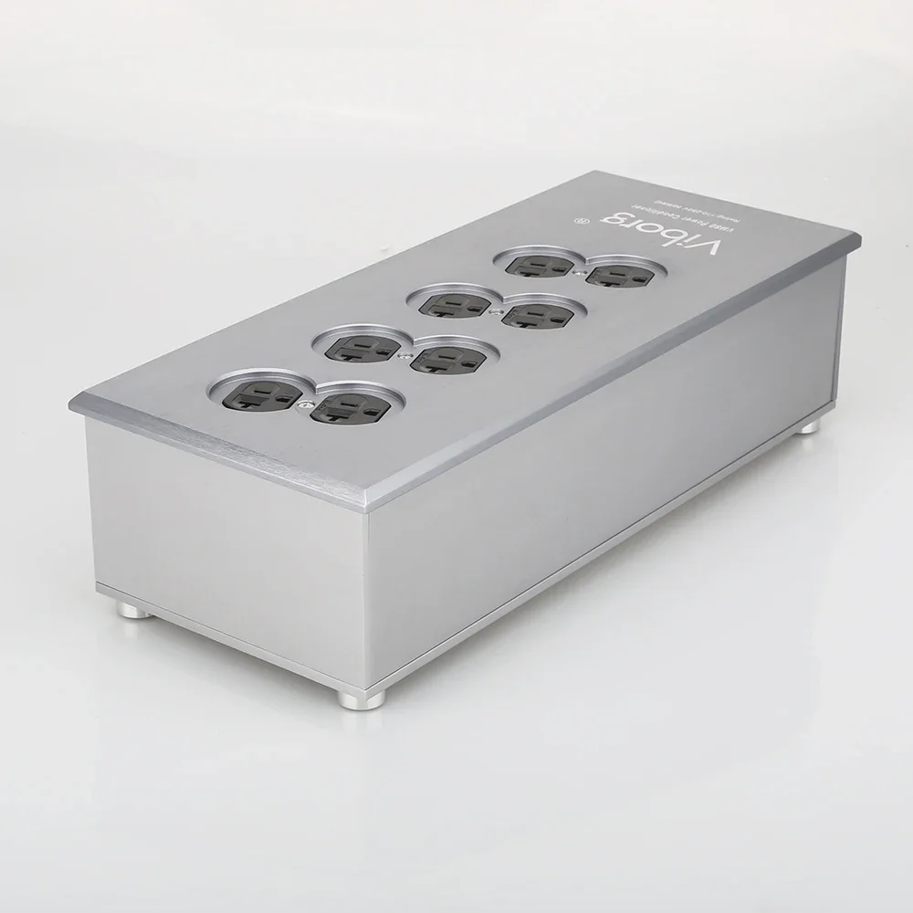 Viborg VM80 HiFi محطة تصفية الطاقة مقبس الولايات المتحدة 8 طرق مكيف طاقة التيار المتردد لتنقية الصوت موزع شريط التيار المتردد الأمريكي