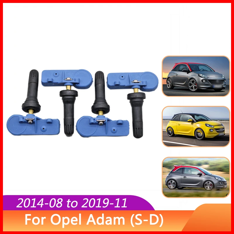 Sensor de supervisión de presión de neumáticos, 433MHz, 13581561, para Opel Adam (S-D) Corsa E Corsa Van Meriva Chevrolet Niva II Vauxhall Adam