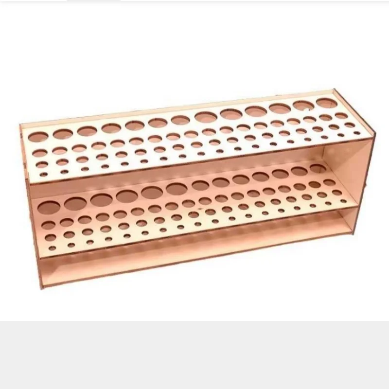 Solid Wood Multi-functional Pen Holder, Retro Simple Desktop Storage Rack, Large Capacity Organizer for Eyebrow Pencils Brushes