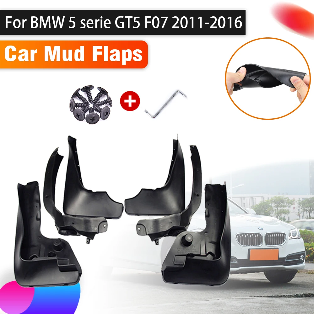 

4pcs Car Mudguards For BMW 5 Series Accessories GT5 F07 2011~2016 Auto Splash Guard Front Rear Fenders Mud Flaps Car Accessories