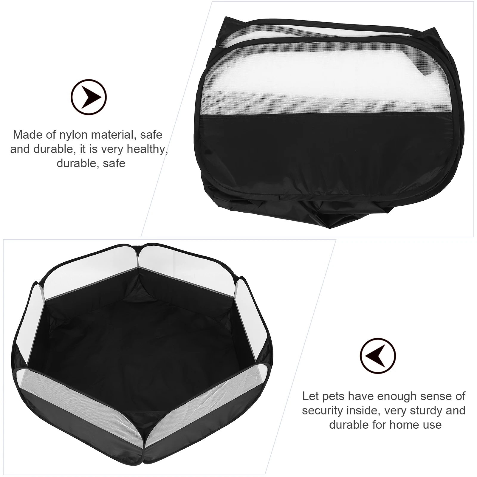 روضة الحيوانات الأليفة الحيوانات الصغيرة سياج النايلون طوي قفص هامستر سياج النشاط الداخلي القلم لخنزير غينيا شينشيلا أرنب