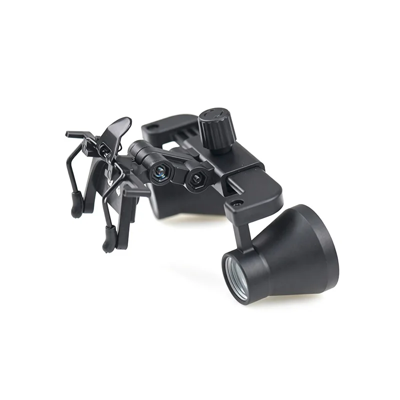 Lightweight Dental Loupes 3.5X for Eyeglass Wearers, Clip on Flip up Binocular Magnifier