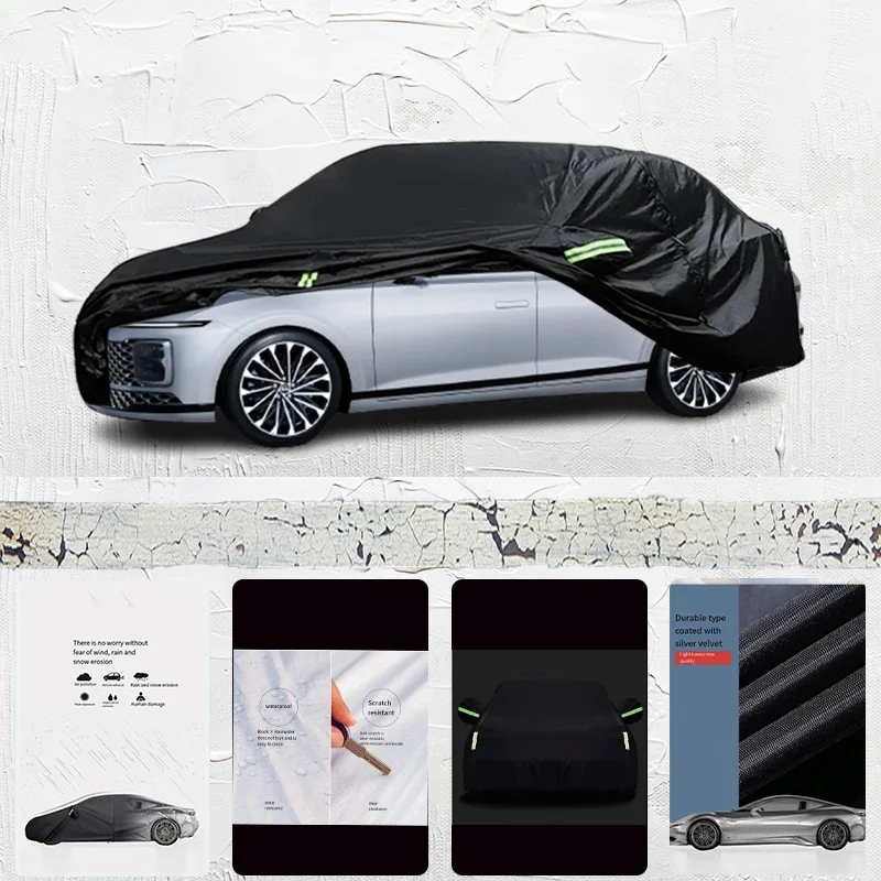 For hyundai azera Car cover Exterior Car Cover Outdoor Protection Full Car Covers Waterproof Sunshade Anti UV Snow Cover Black