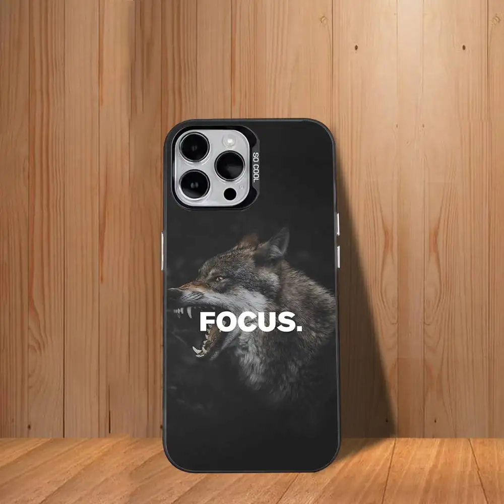 حافظة هاتف S-Sub Focus C-Contact لهاتف iPhone 17,16,15,14,13,12,11,Mini,Pro,SE,MAX غطاء أبيض غير لامع مقاوم للصدمات