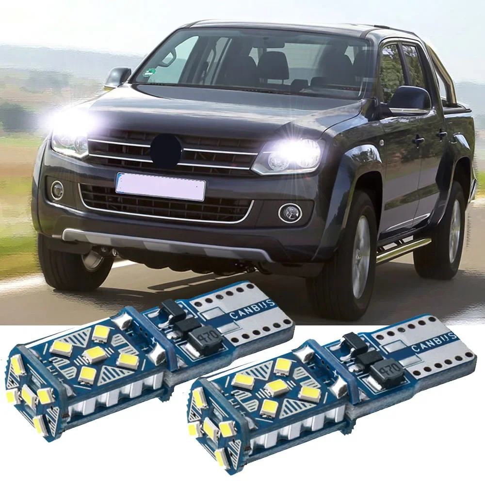 

VW Amarok 2010-2019 용 2 шт. светодиод 주차 조명 LED 클리어건스 램프 Öl세서리 Canbus