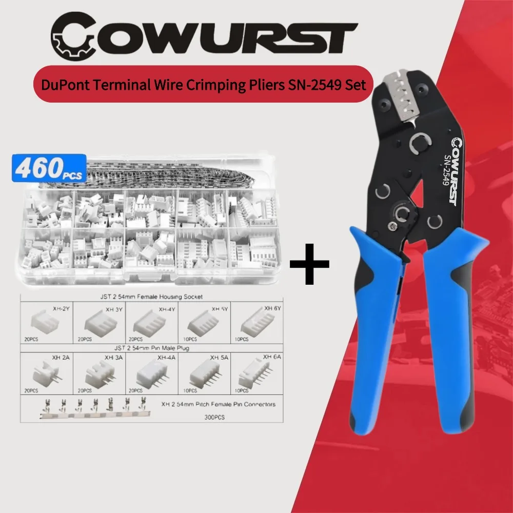 Automotive Terminal Crimp Pin Connector Tool Set SN-2549 Self-Adjusting Manual Wire Crimping Pliers PH2.0/XH2.54