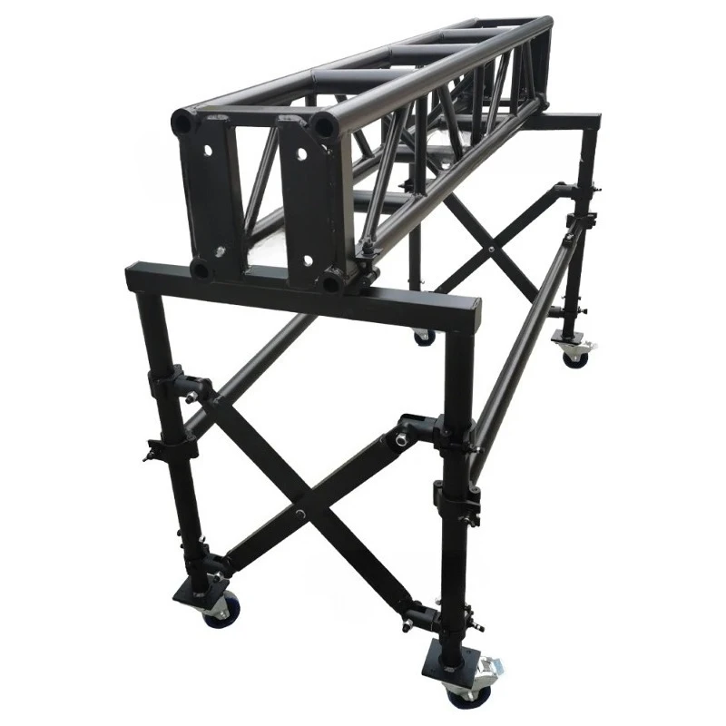 

5ft 8ft 10ft Adjustable Sizes Moving Stage Lighting Truss Cart for Aluminum Bolt Spigot Truss
