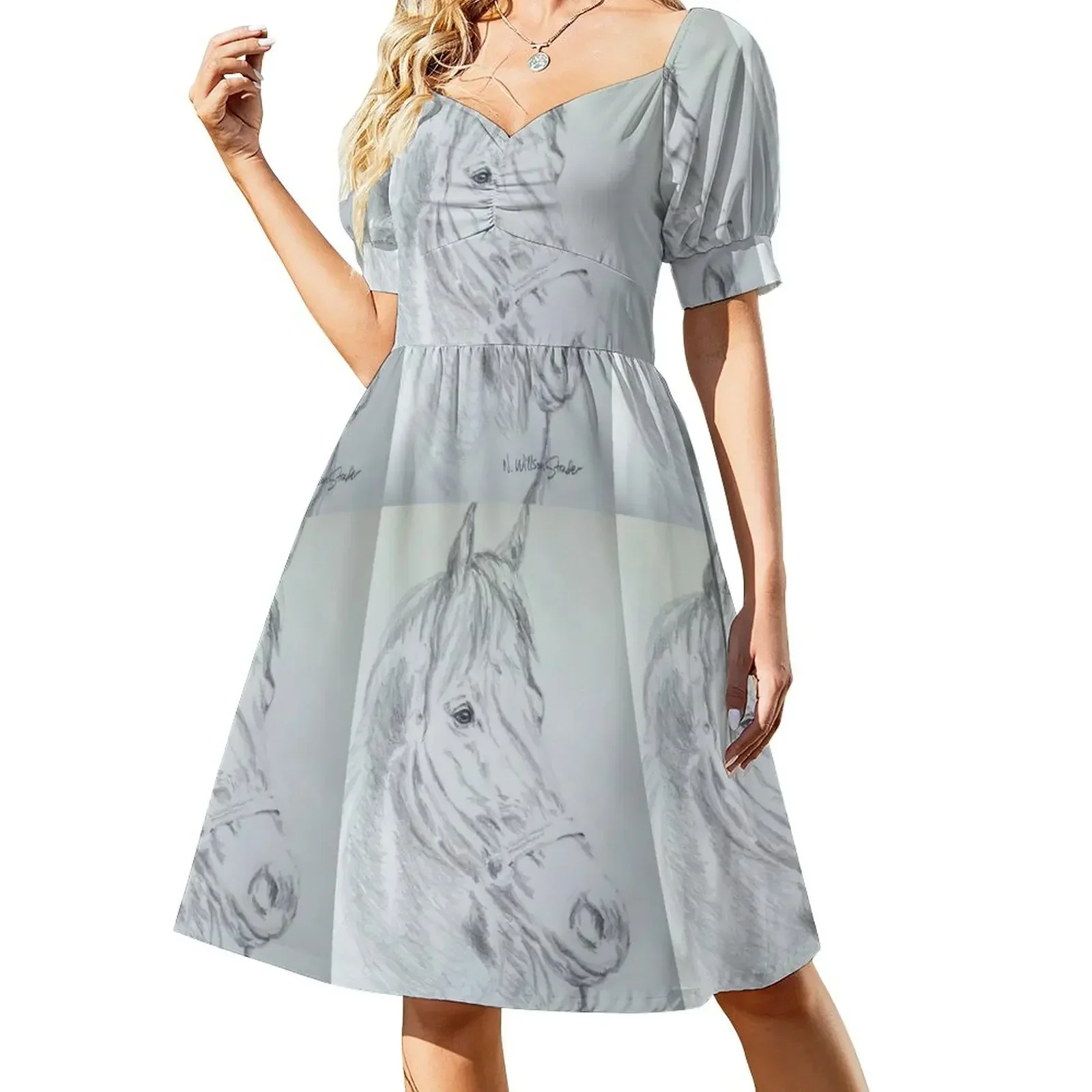 

Seabiscuit, Nicknamed Pops Short-Sleeved Dress Long dress Womens dresses evening dresses women ceremony dresses